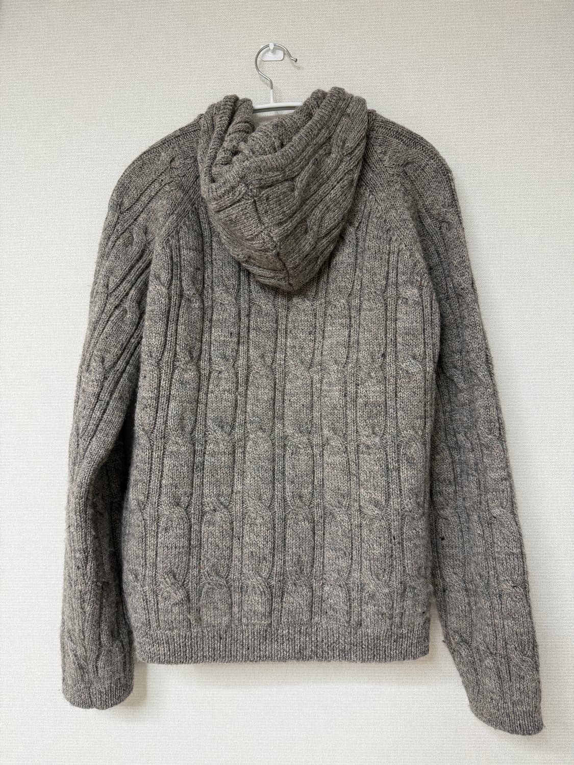 아워레가시 레벨 케이블 니트집업 상품이미지3