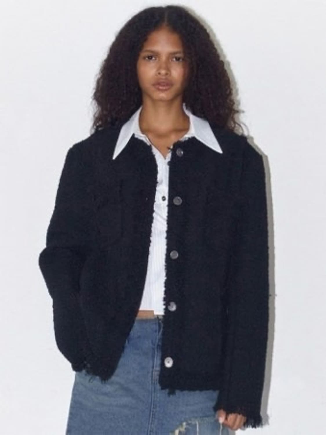 폴리수엠 트위드 (블랙)  상품이미지1