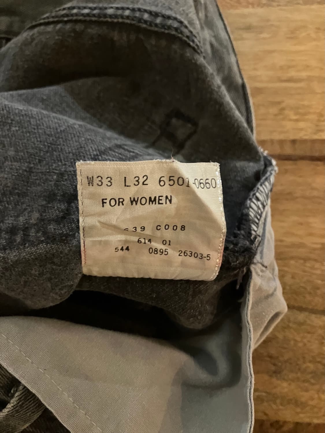 90s USA 빈티지 리바이스 501 블랙 데님 팬츠 상품이미지10