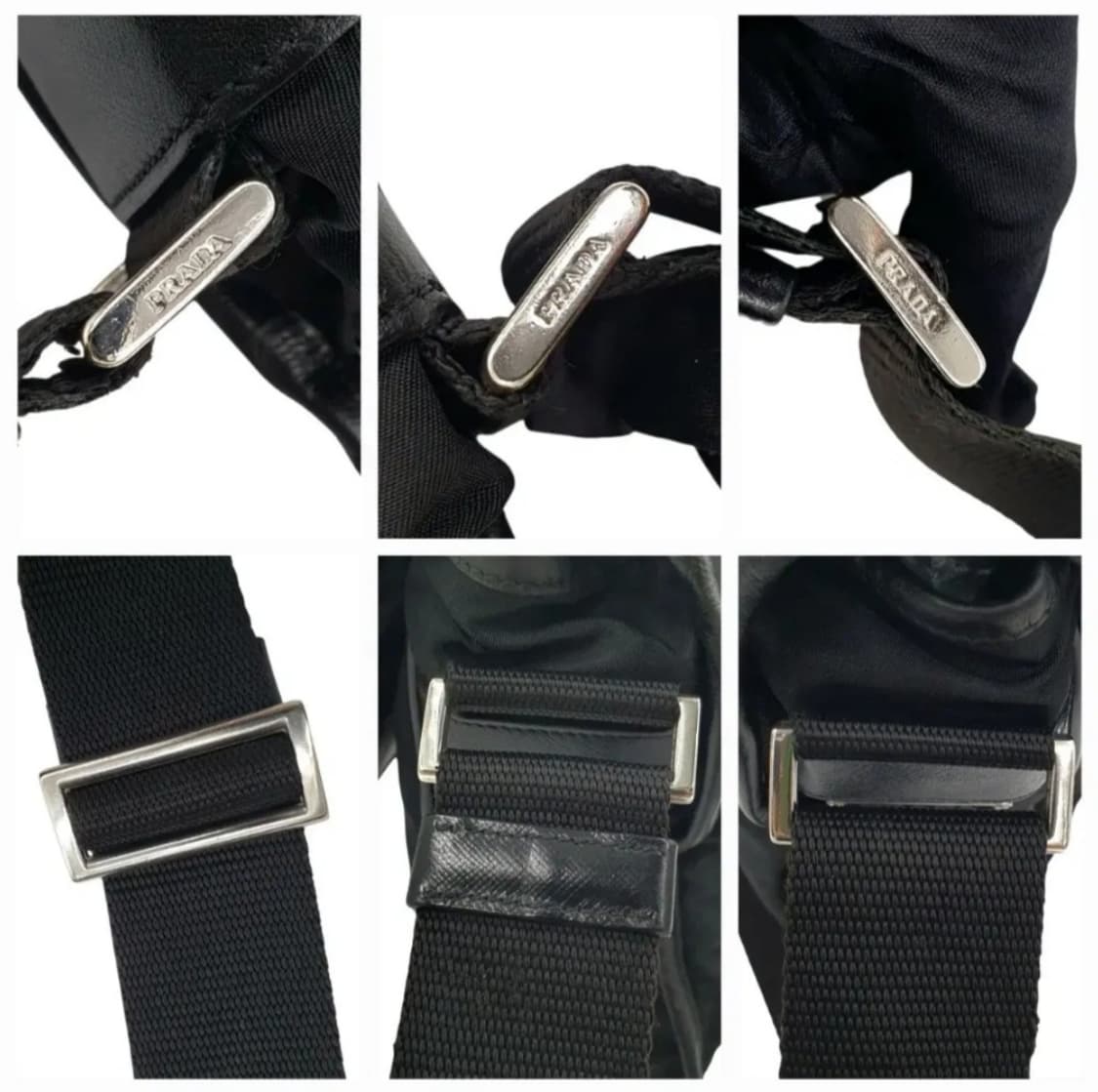 프라다 삼각로고 리나일론 블랙 미니 메신저백 숄더백 상품이미지7