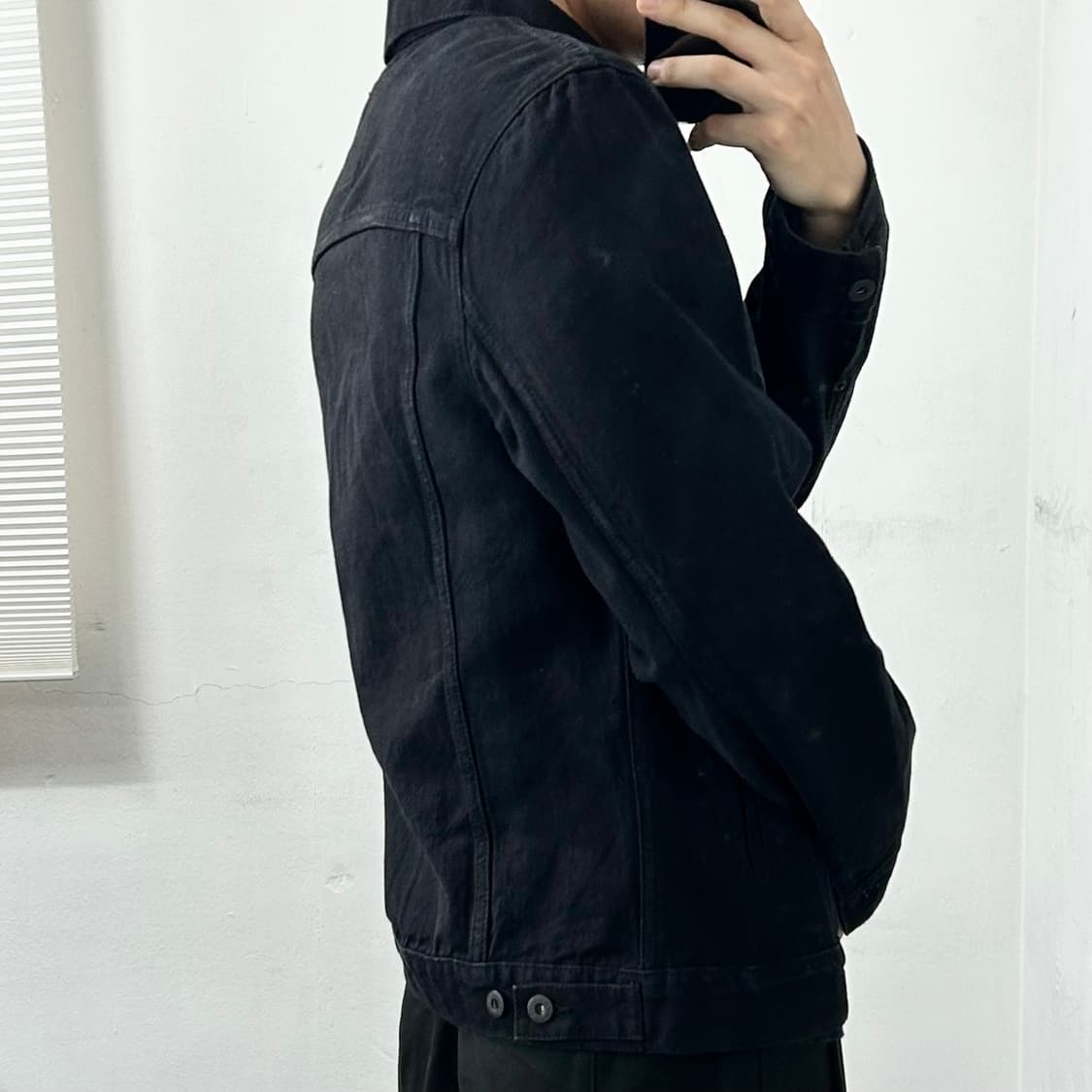 리바이스 블랙 데님 트러커 자켓 상품이미지4