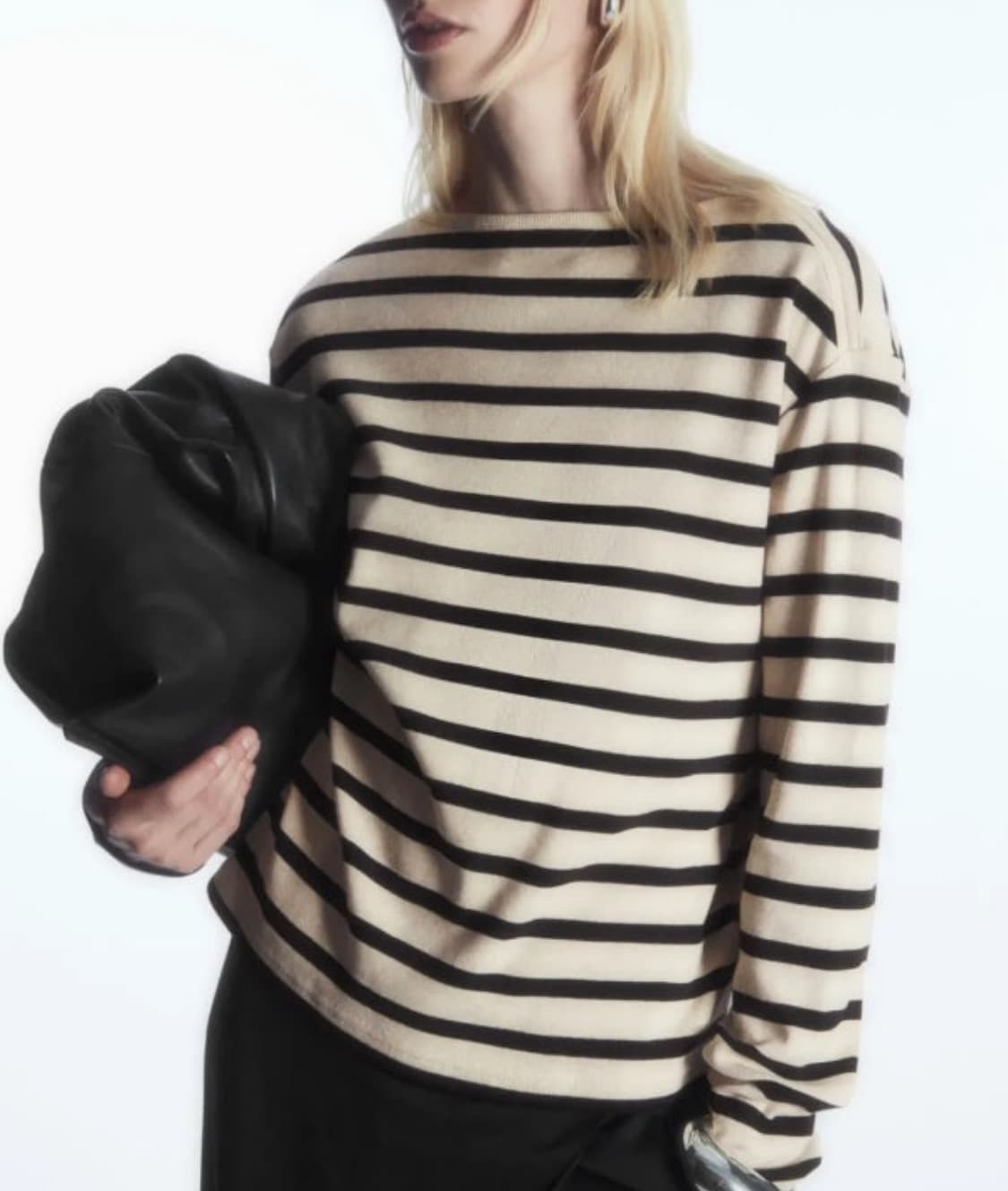 M) COS 보트넥 스트라이프 긴팔 티셔츠 상품이미지7