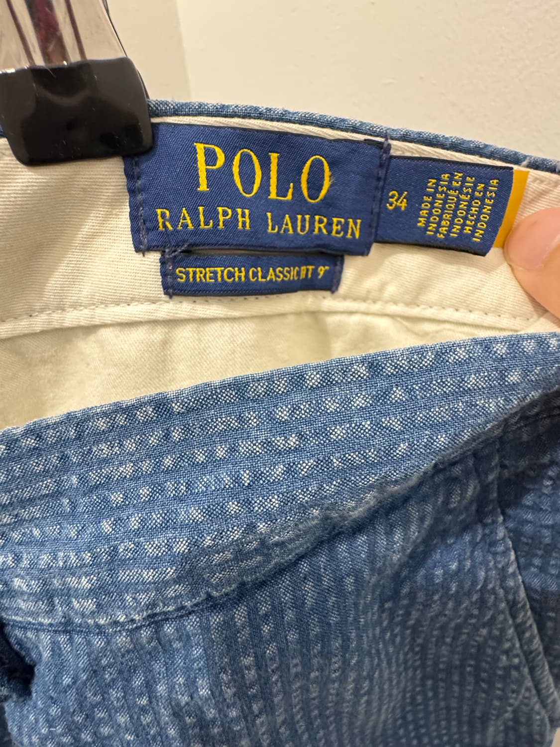 폴로 랄프로렌 시어서커 치노 쇼츠 34 큐알정품 상품이미지2