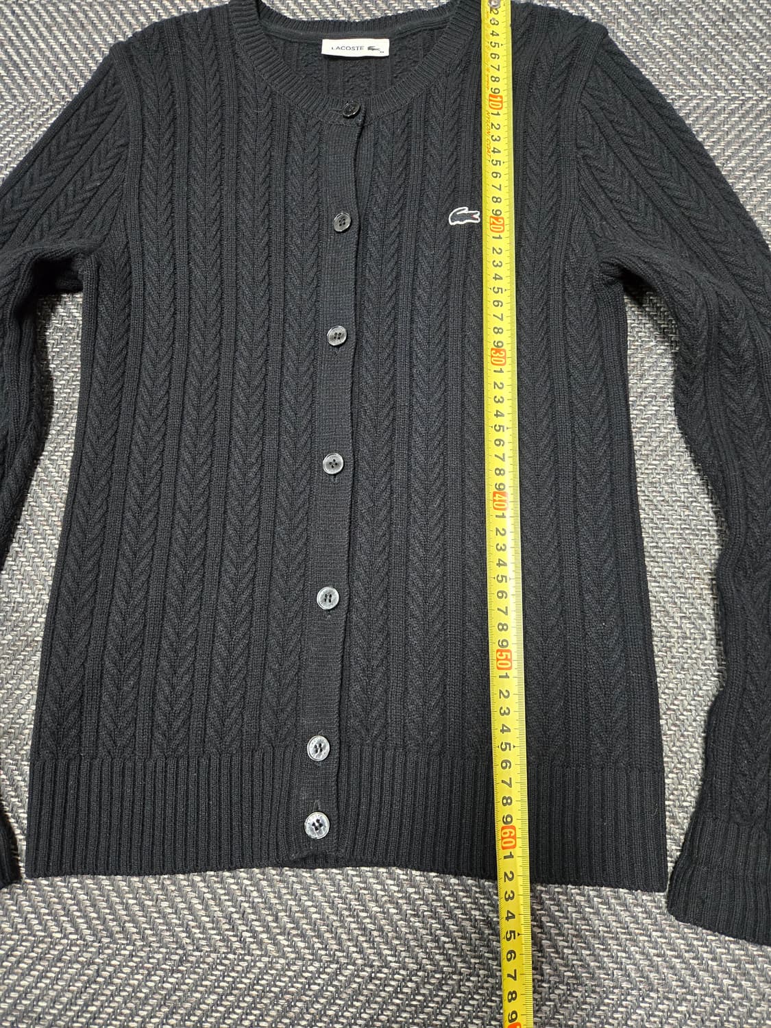 라코스테 케이블 라운드 가디건 모100%가디건 상품이미지6