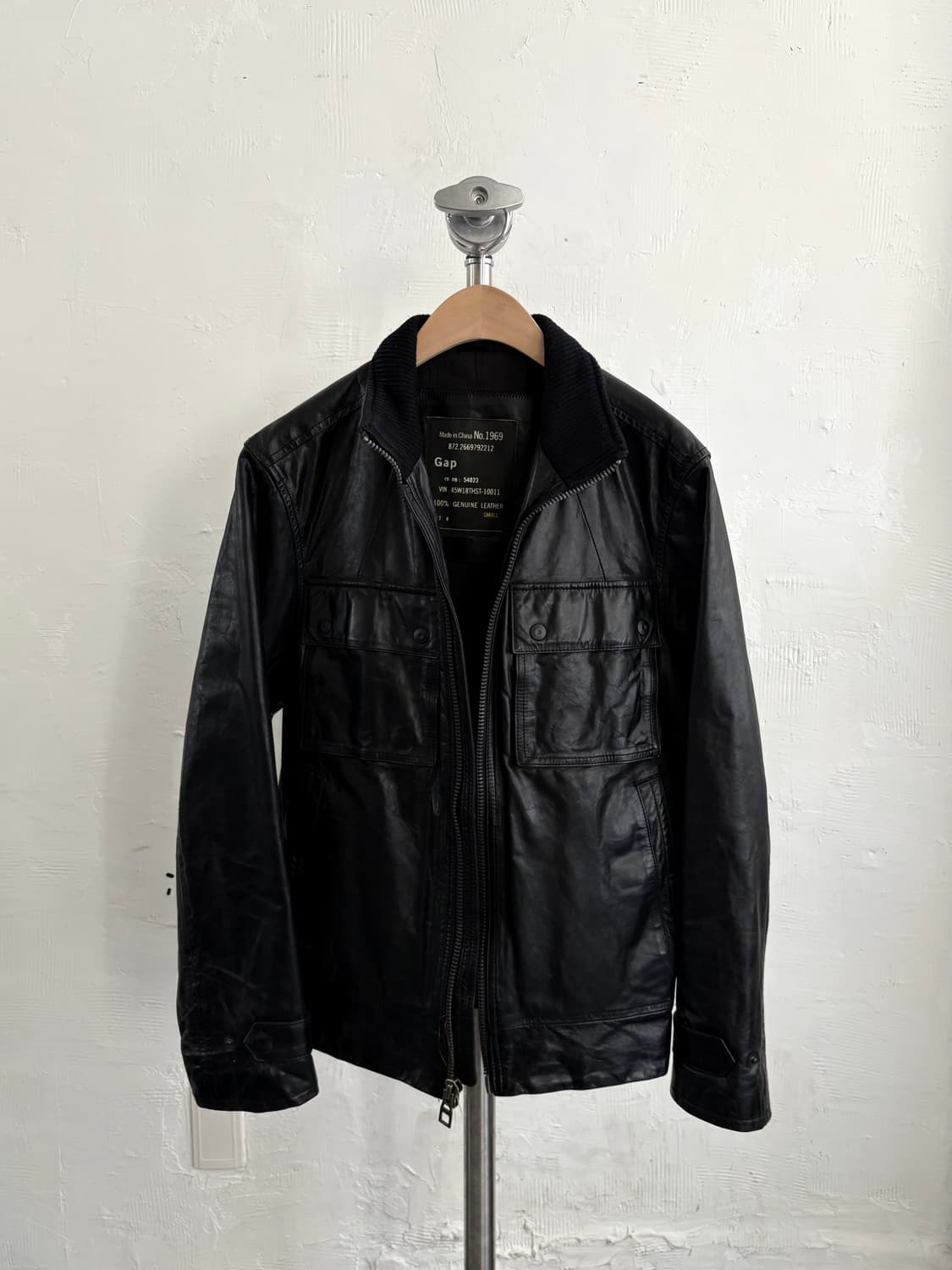 Gap 겝 00‘s 레더 집업 자켓 상품이미지6