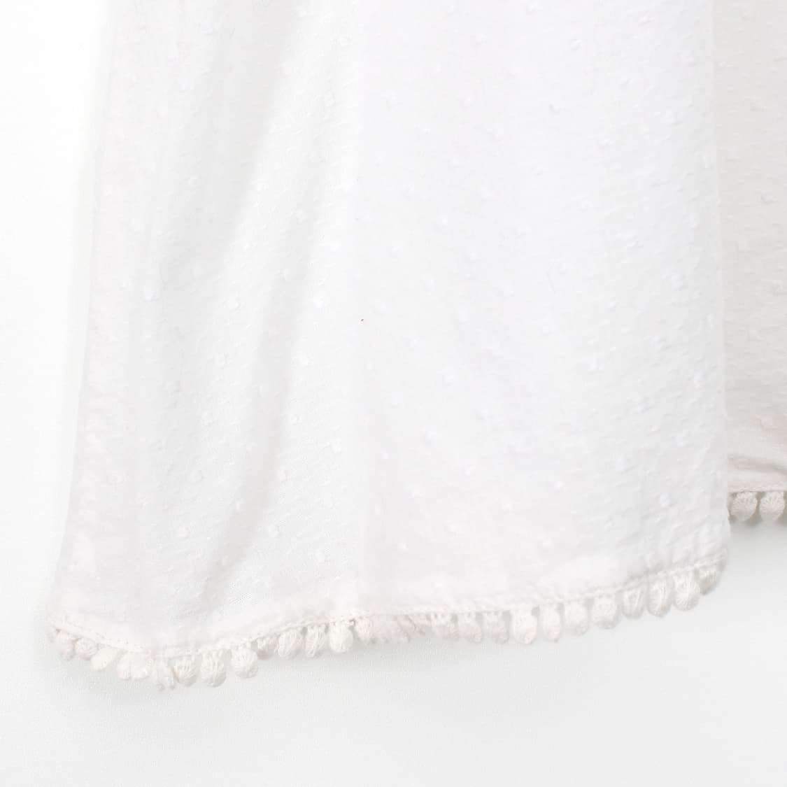 유럽 빈티지 플라워 자수 오프숄더 나시 화이트 여름 블라우스 상품이미지9