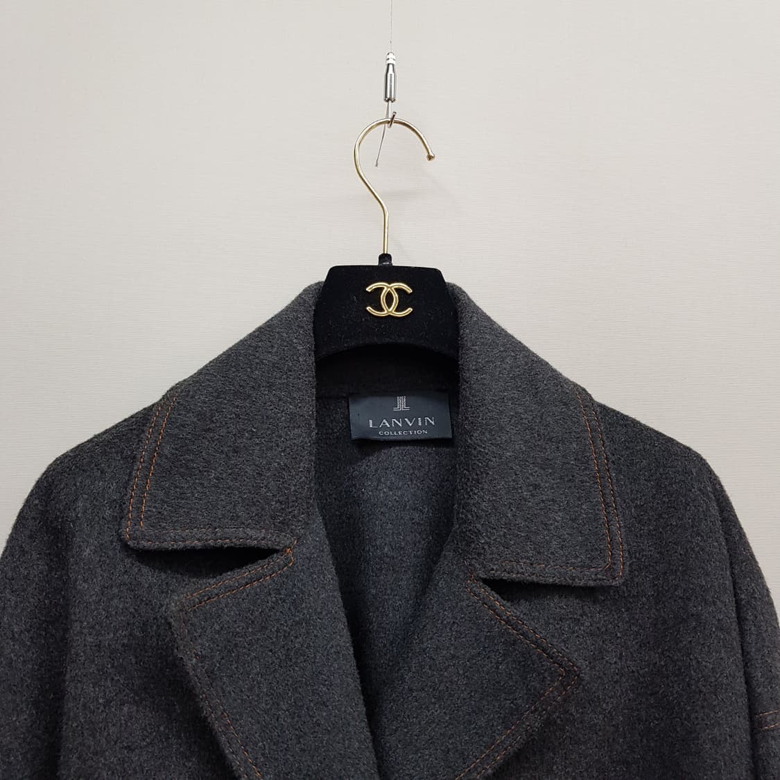 한섬 랑방 캐시미어 블렌드 벨티드 코트 82-94-160사이즈 상품이미지2