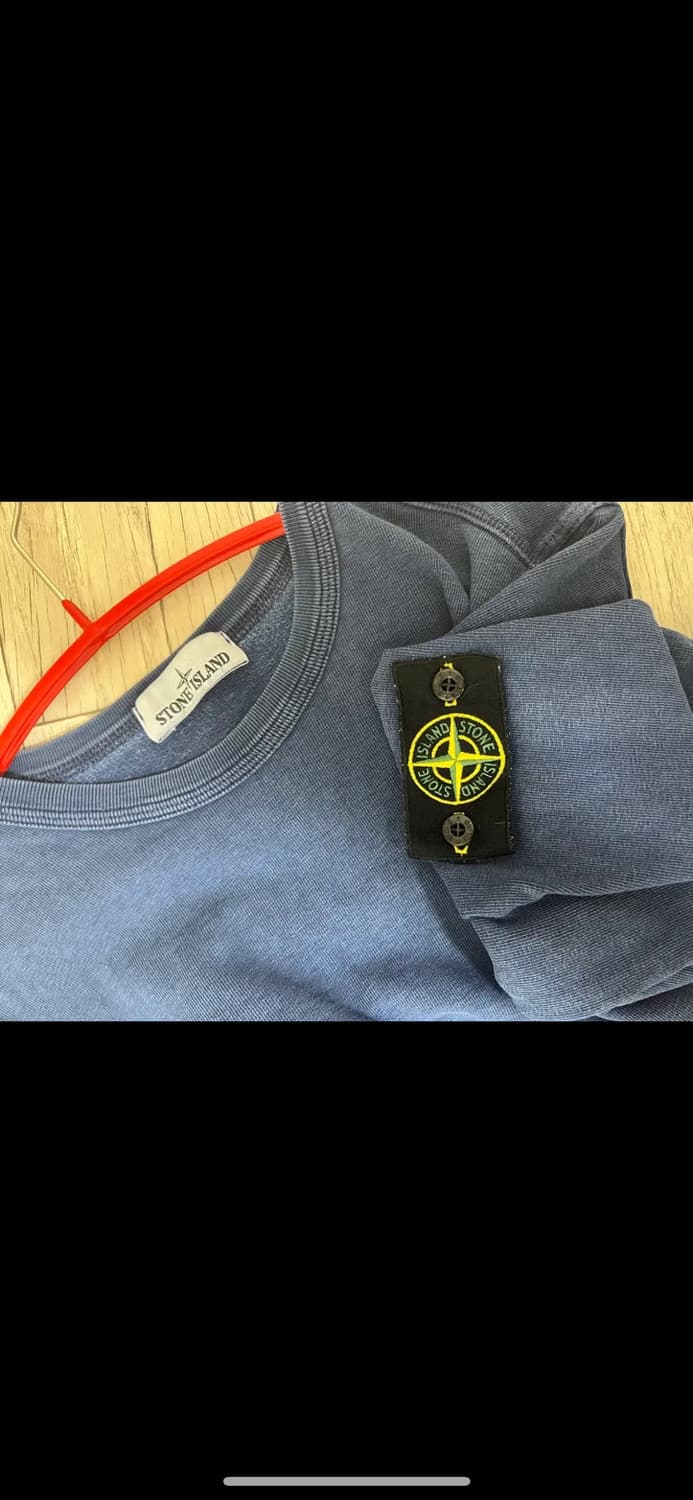 스톤아일랜드 네이비 맨투맨 티셔츠 롱슬리브 M 상품이미지1