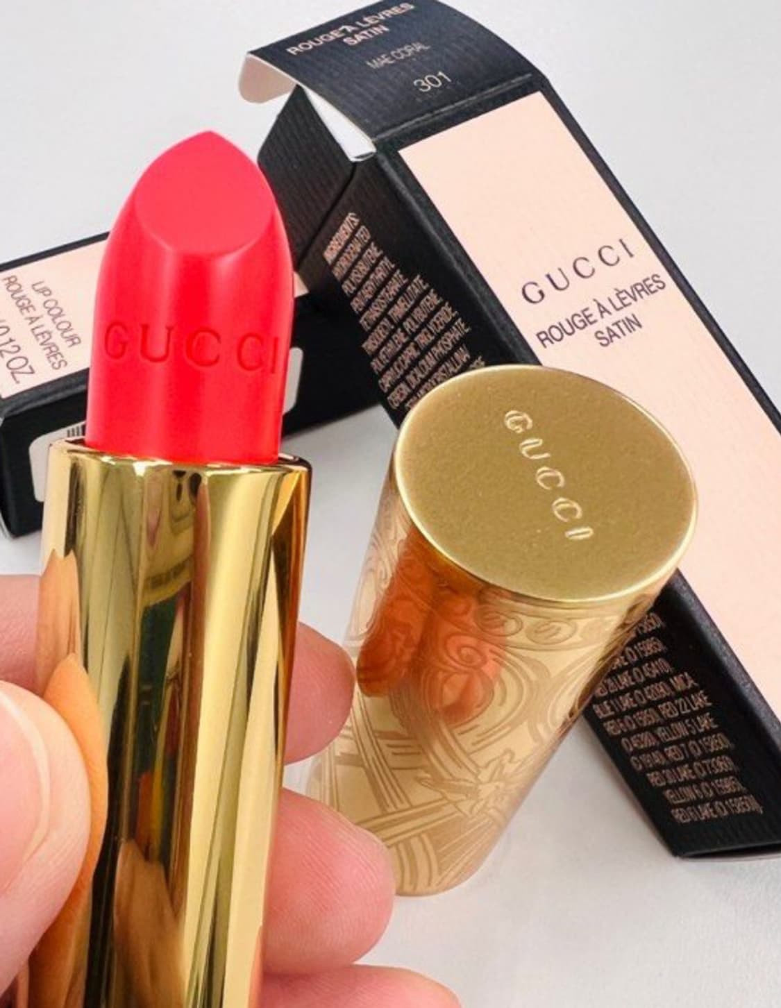 구찌 립스틱 301호 오랜지핑크색 상품이미지2