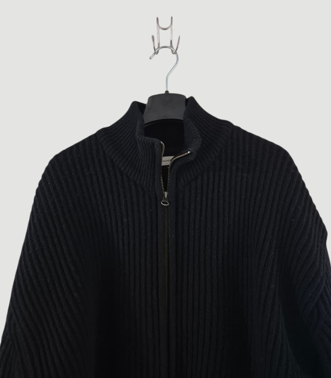 아모멘토 23F/W 울 니트 집업 상품이미지2