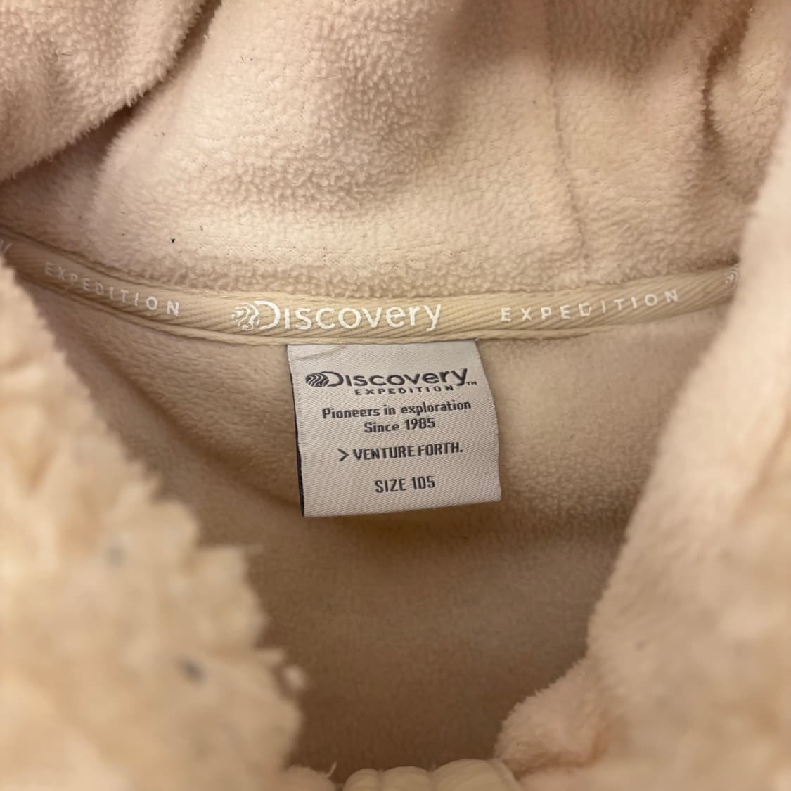 디스커버리 스몰로고 후리스 후드 자켓 상품이미지3