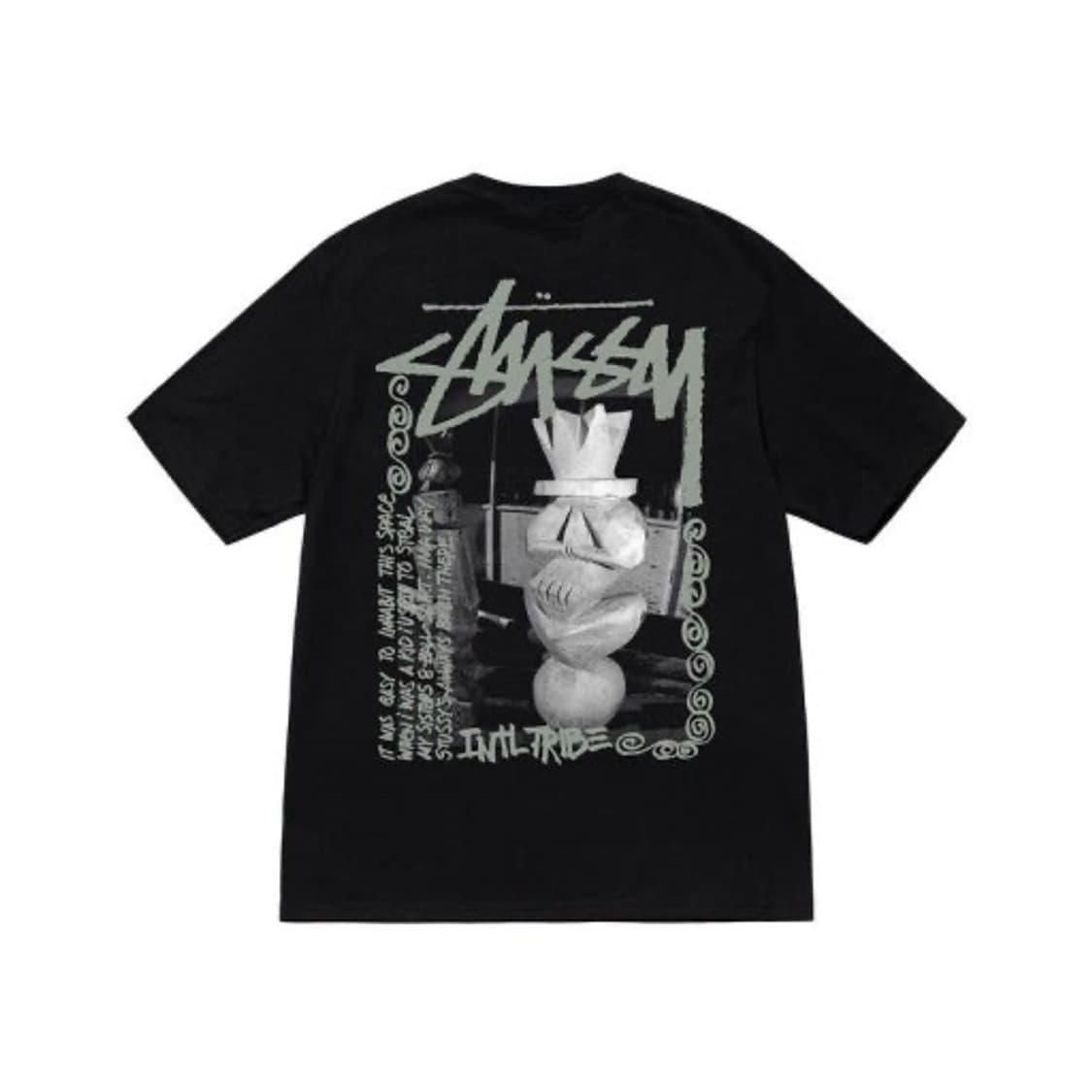 정품) 스투시 Stussy LANDIN TEE 블랙 M사이즈 상품이미지1