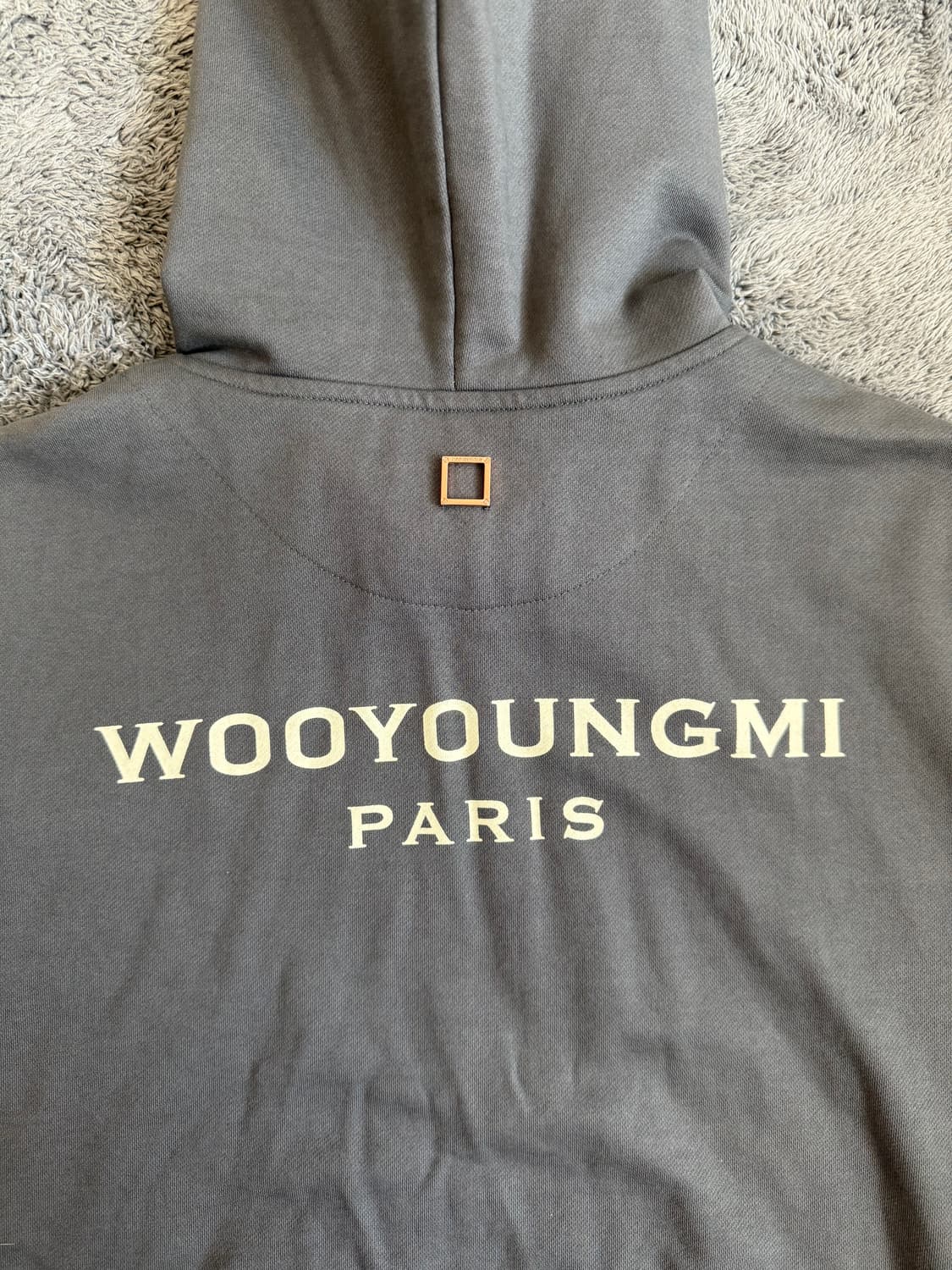 우영미 21F/W 그레이 백로고 후드 티셔츠 38 (95) 상품이미지10