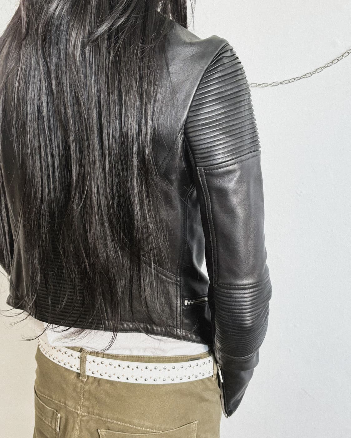 닐바렛 아카이브 사선지퍼 펜싱 라이더자켓 상품이미지3