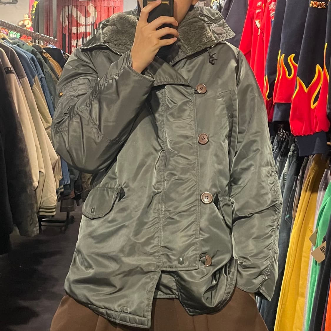 [IM] ALPHA 알파인더스트리 그레이 패딩  상품이미지4