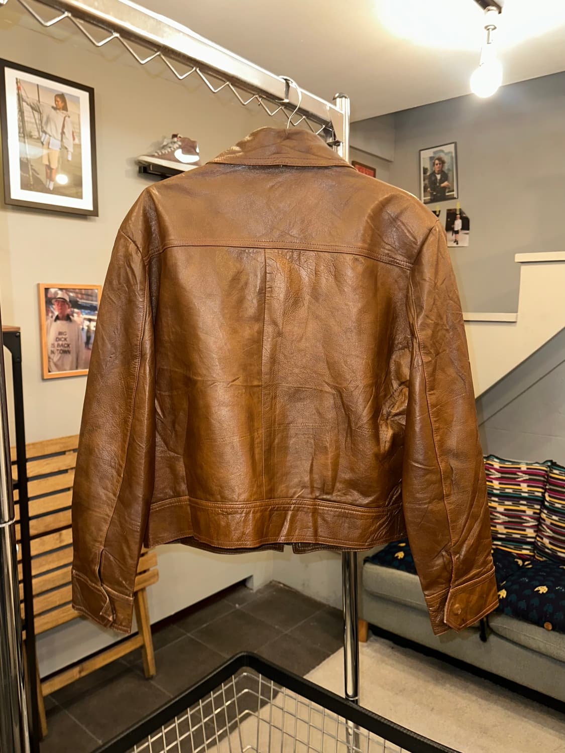 80-90’s American genuine leather jacket 상품이미지9