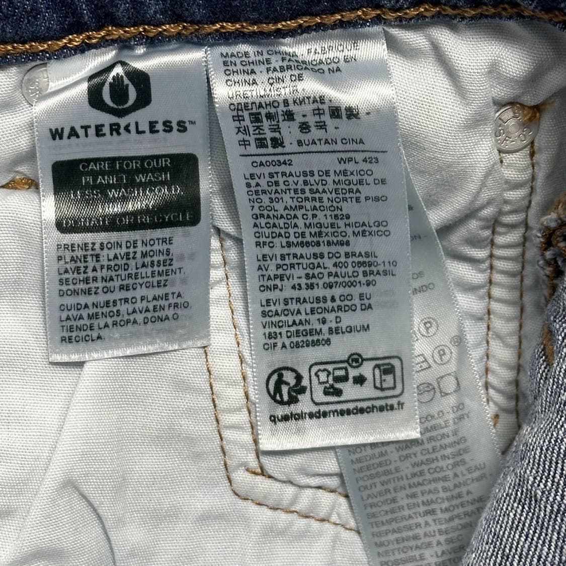 리바이스 501 오리지널 커팅진 데님 팬츠 (25인치 여성추천) 상품이미지6