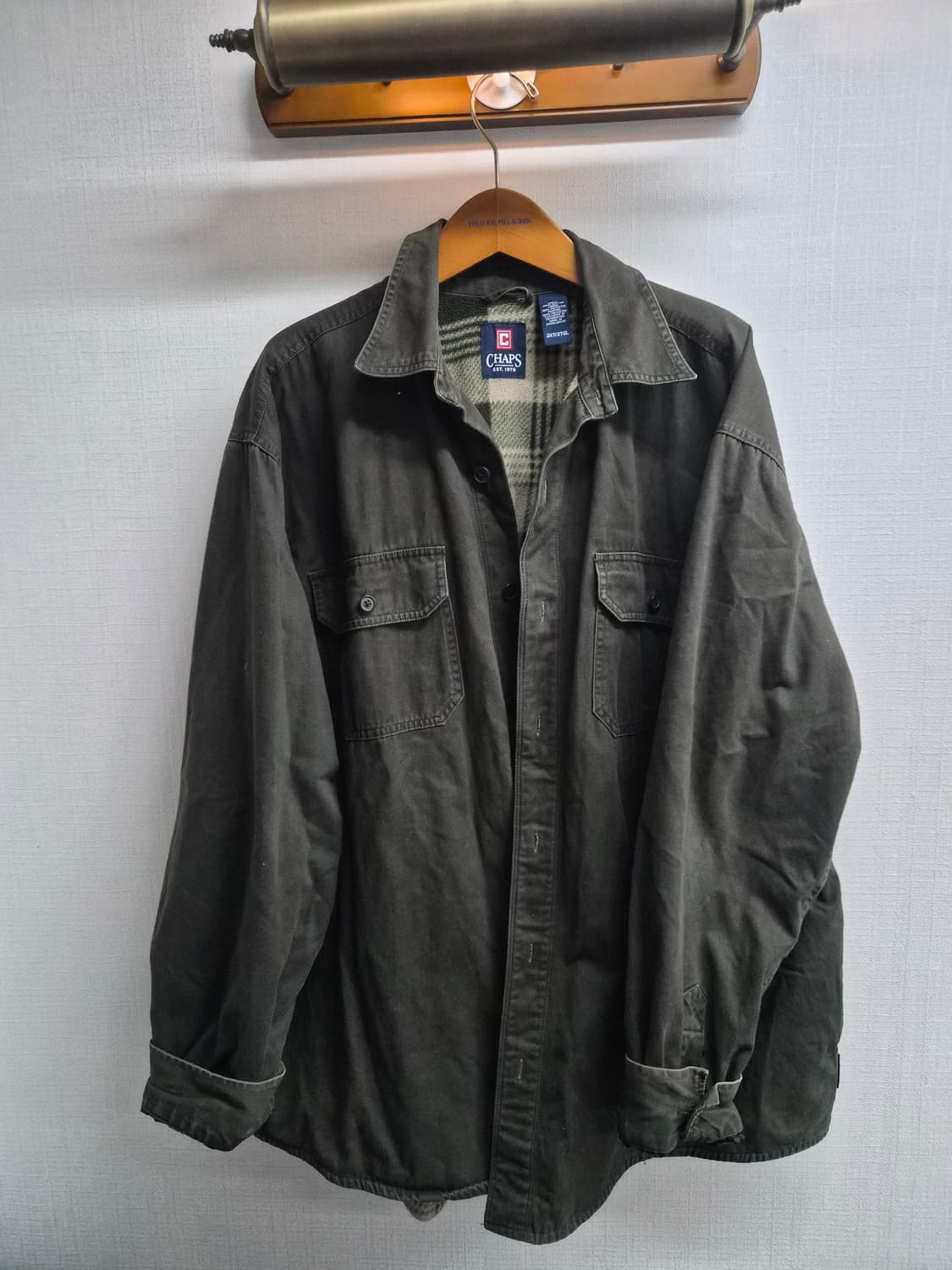 2XL) CHAPS 챕스 랄프로렌 플란넬 셔츠 자켓 팝니다 상품이미지1