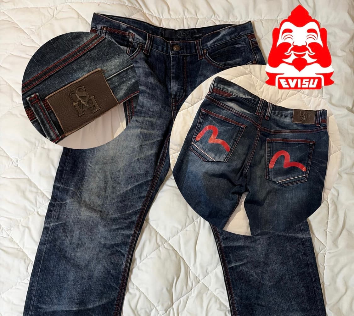 에비수 워싱 데님팬츠 상품이미지1