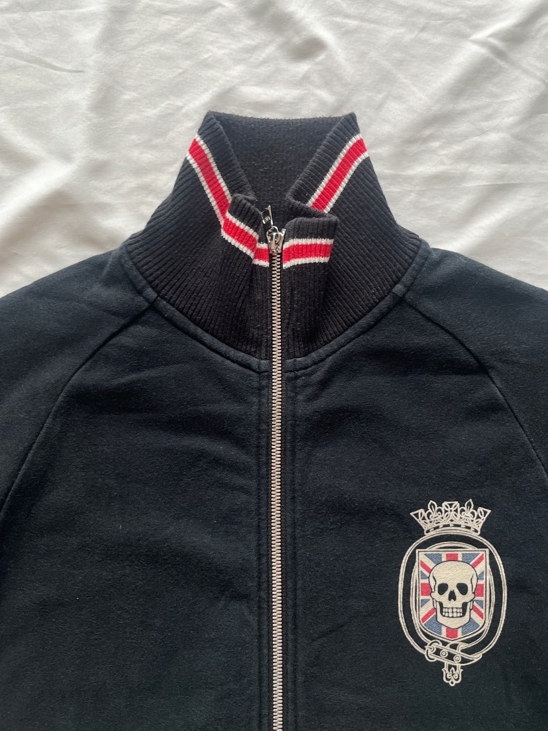 히스테릭 글래머 바이커를 탄 소녀 해골 그래픽 집업 져지 자켓 상품이미지5