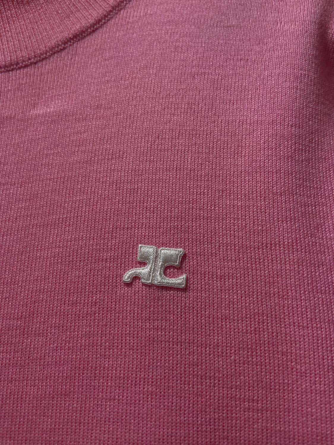 80s courreges 꾸레쥬 빈티지 컬러 블럭 니트웨어 상품이미지4