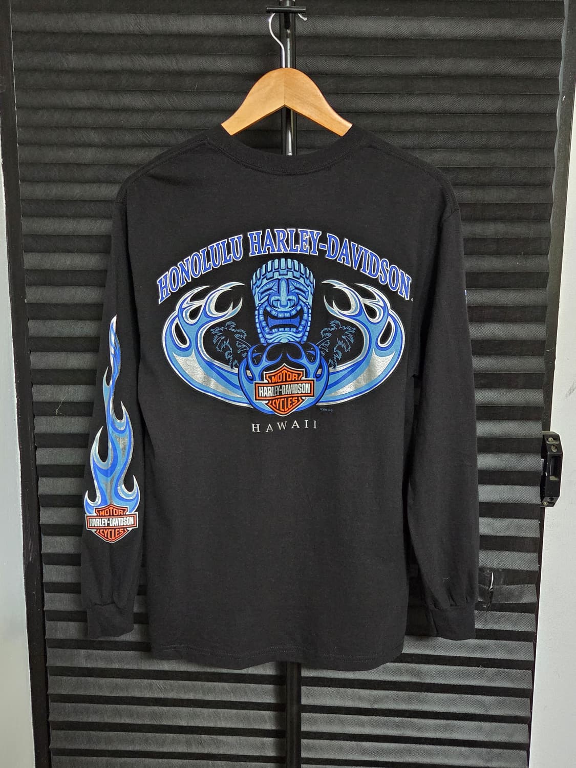 (새상품) [할리데이비슨] 호놀룰루 하와이 블루플레임 셔츠 | 00139 상품이미지6