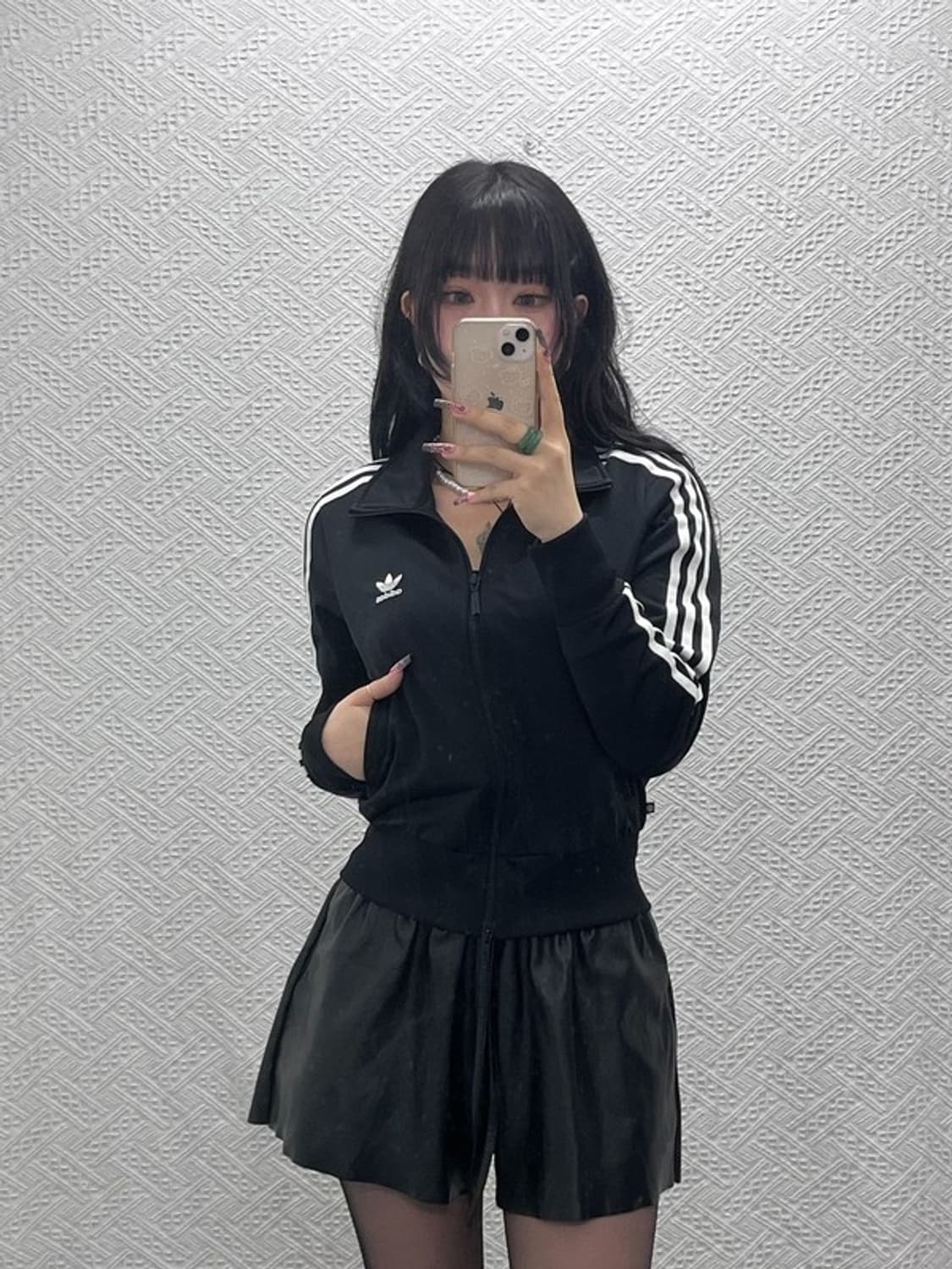 아디다스 파이어버드 빈티지 오리지널 검흰 져지 집업 L C11616 상품이미지2