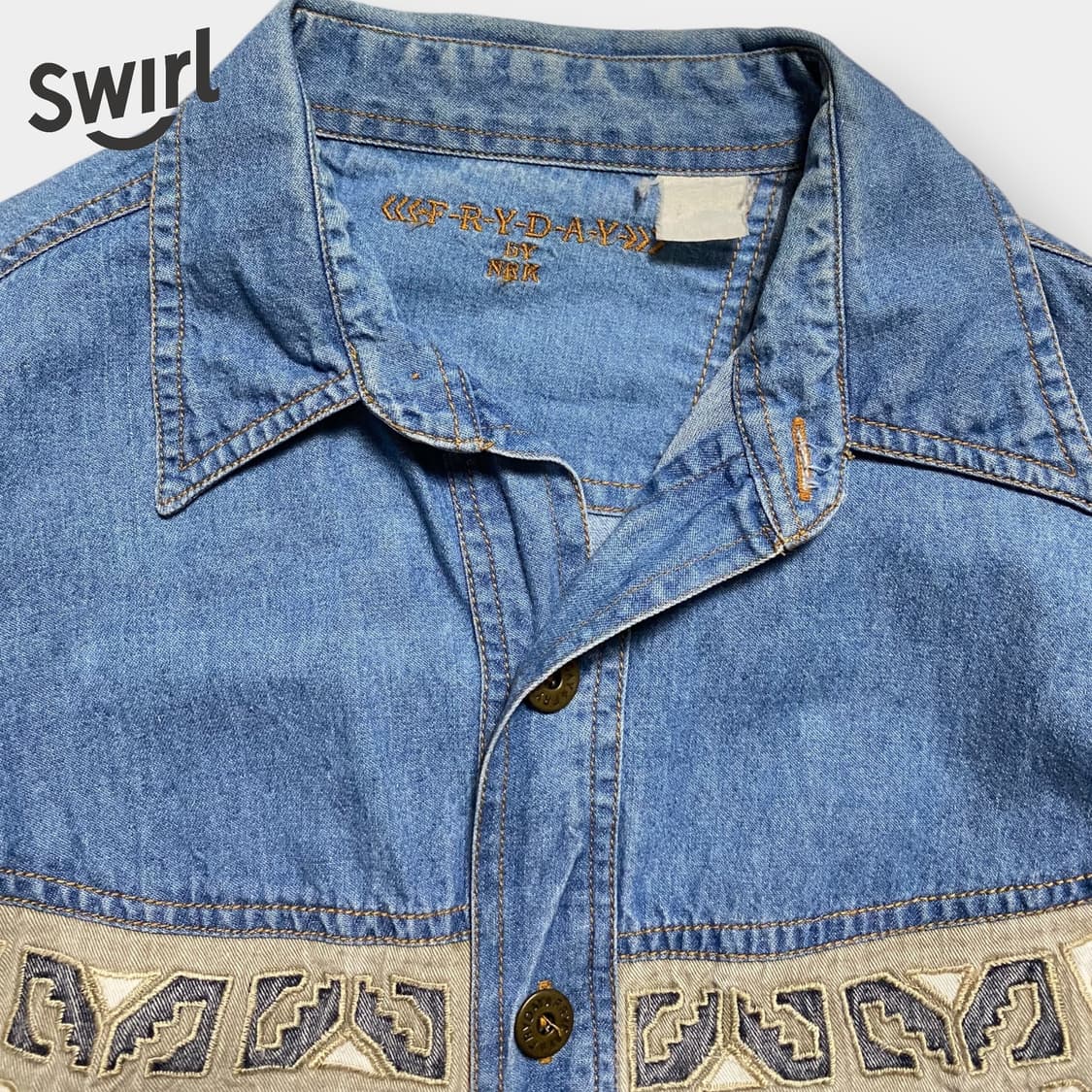 🌊90s FRYDAY western shirts 상품이미지7