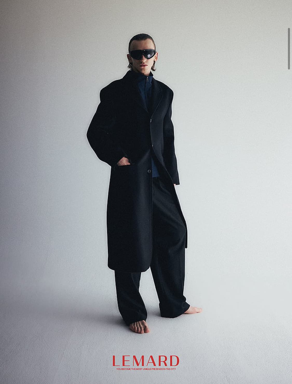 르마드 울 발마칸 코트 블랙 색상 3사이즈 상품이미지2