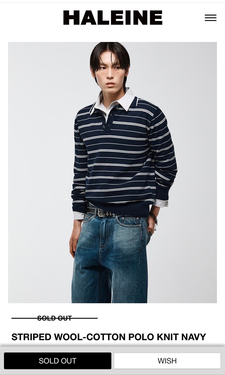 알렌느 스트라이프 니트 상품이미지1