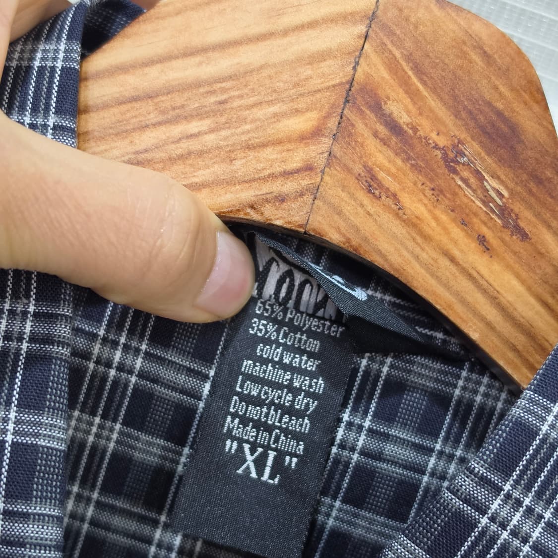 미사용품 COUNTY FB 오버핏 체크셔츠-XL 상품이미지8