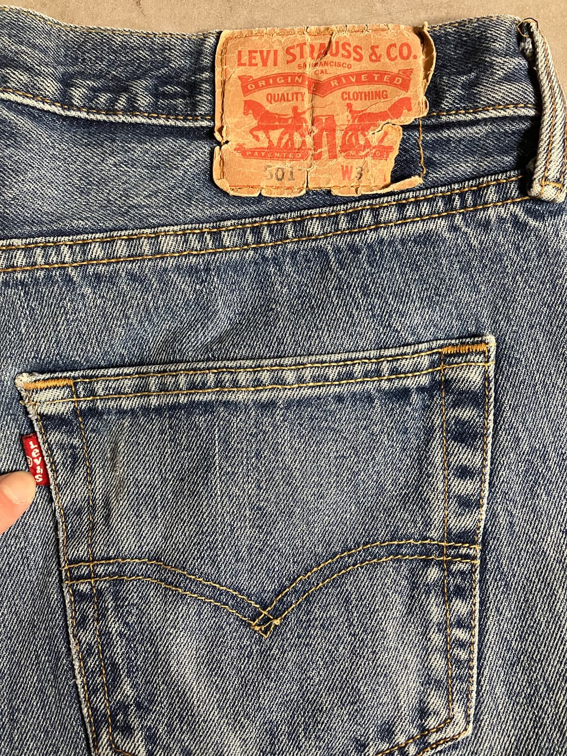 빈티지 리바이스501 리메이크 데님팬츠 상품이미지5