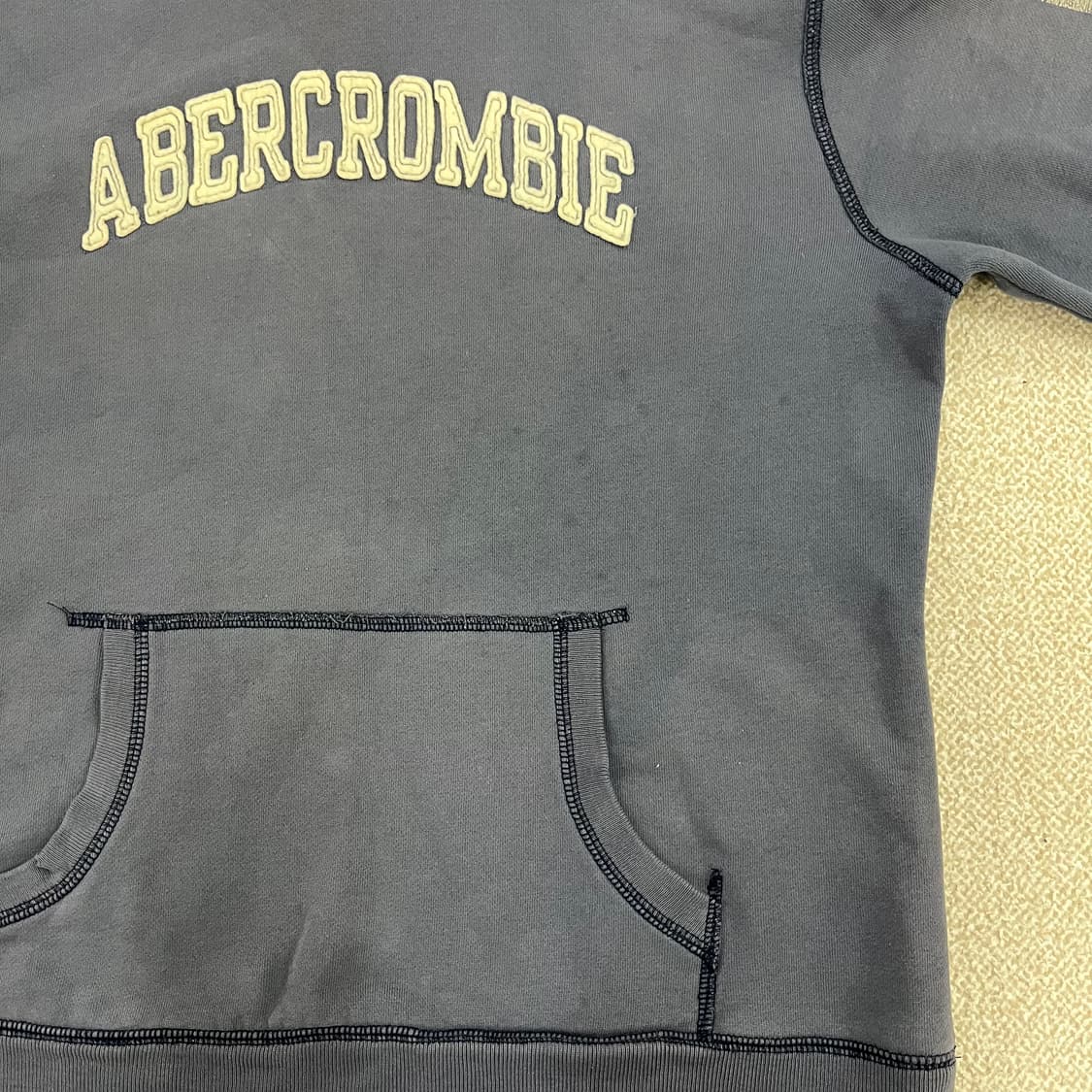 S 아베크롬비 빈티지 로고 후드 티셔츠 0220M 상품이미지5
