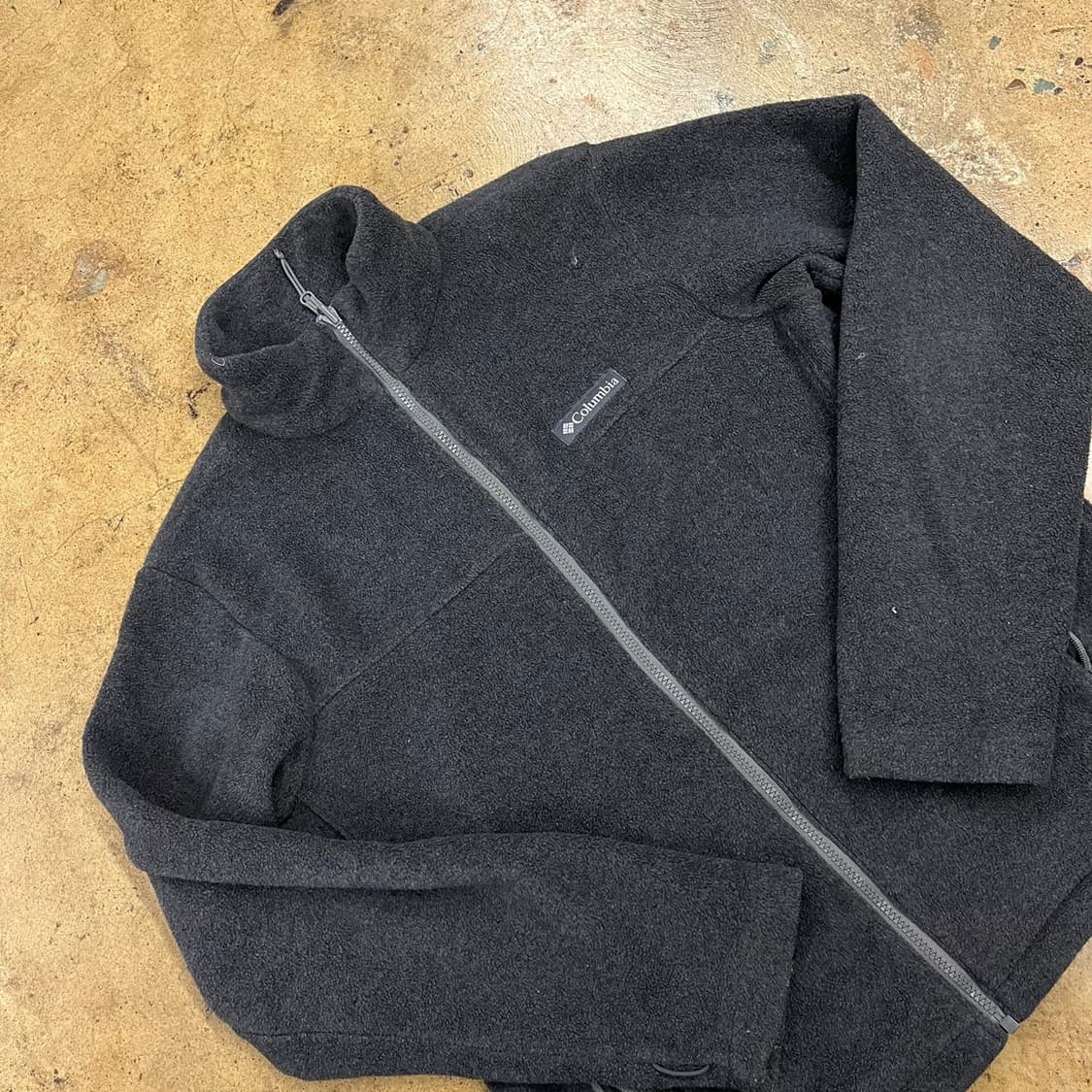 [정품/L] 컬럼비아 블랙 플리스 집업 자켓 b16 상품이미지1