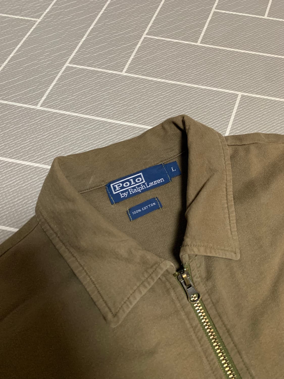 폴로 빅포니 더블 니트코튼집업 트윌자켓 상품이미지6