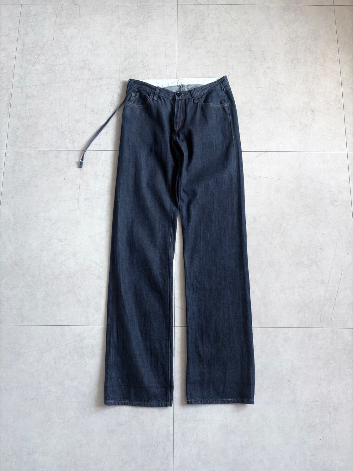 이세이미야케 커밍순 스트랩 포인트 셀비지 데님 팬츠 상품이미지1