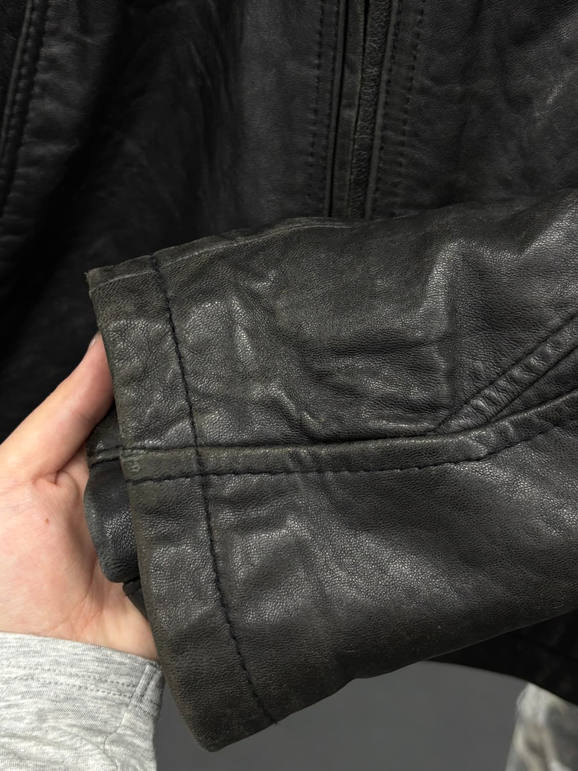 DKNY 레더 바이커 자켓 상품이미지7