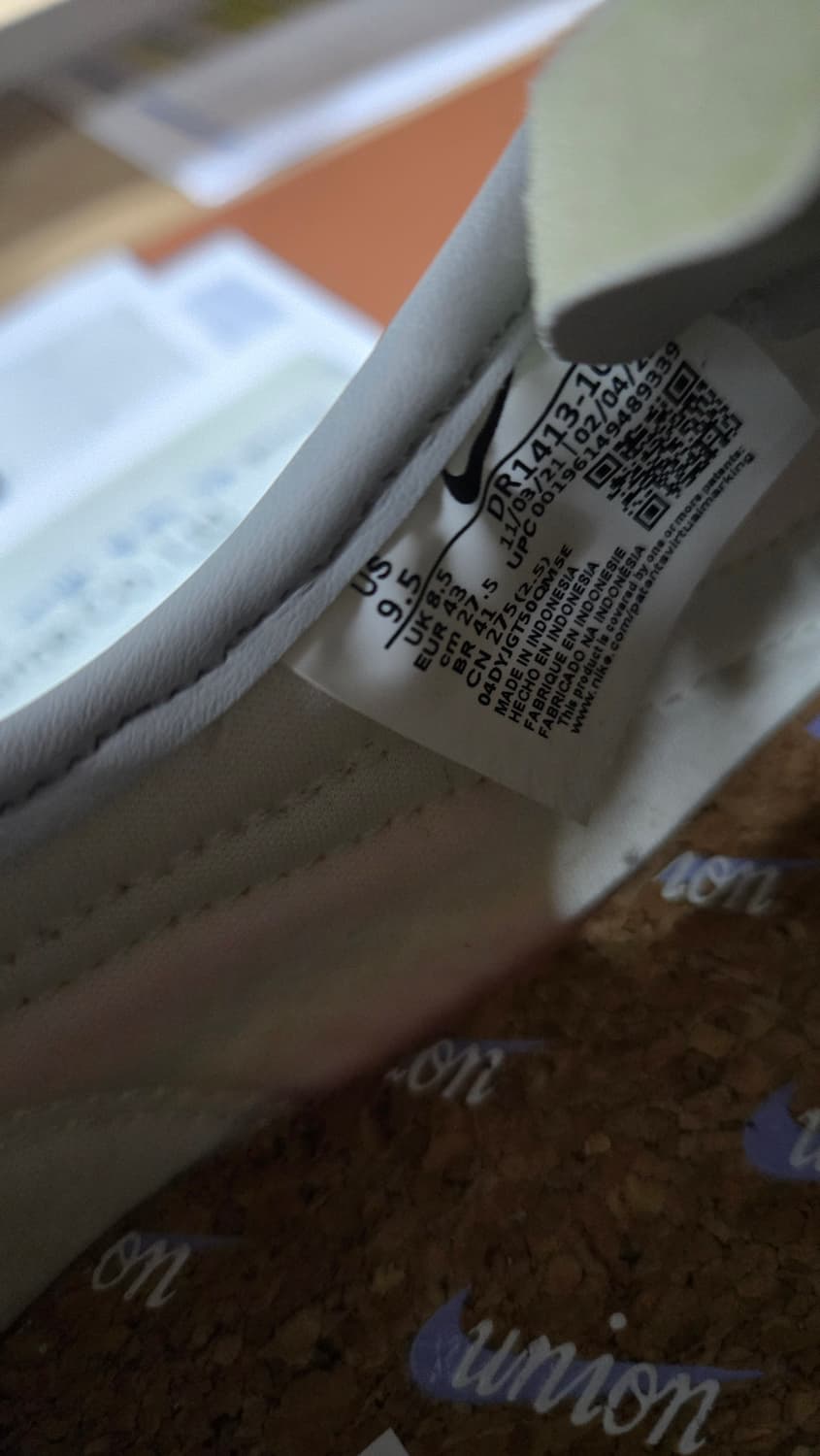 나이키 x 유니온 코르테즈 SP 레몬 프로스트275 상품이미지4