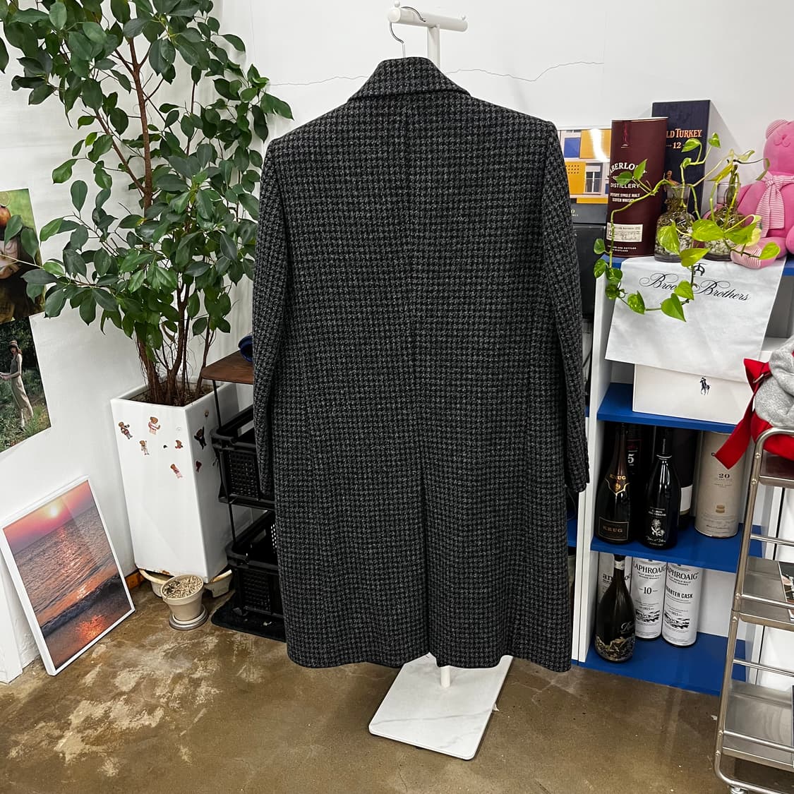 솔리드옴므 하운드투스 체크 싱글 울코트 48 상품이미지6