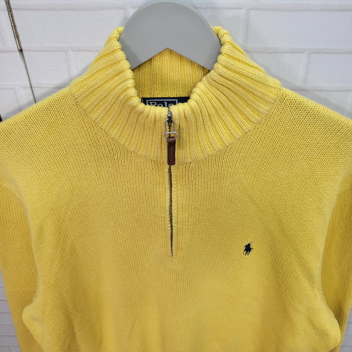 폴로랄프로렌 피마 코튼100% 반집업 긴팔 니트 스웨터 XL사이즈 상품이미지3