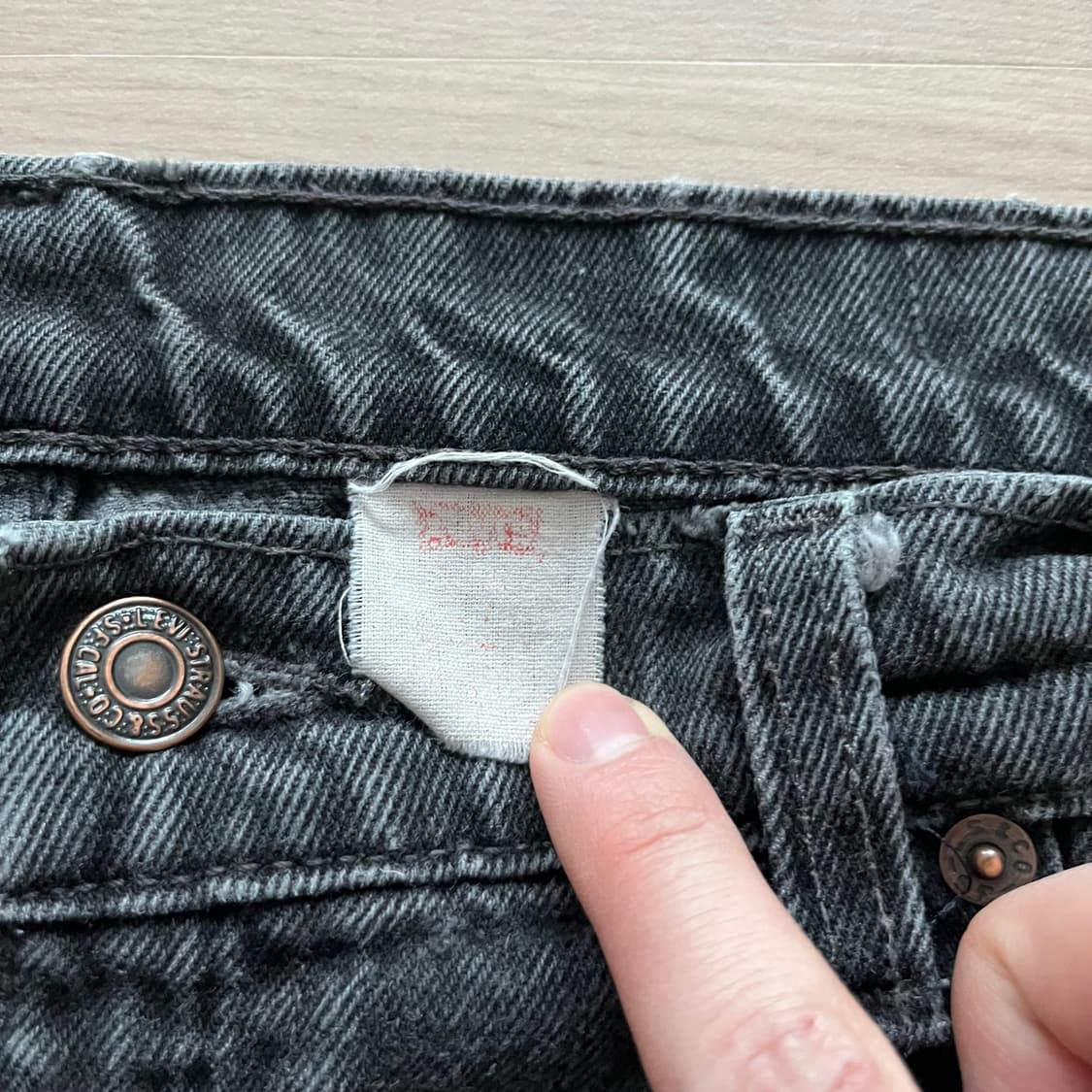 [38X30] 90s 빈티지 리바이스 565 블랙 상품이미지2