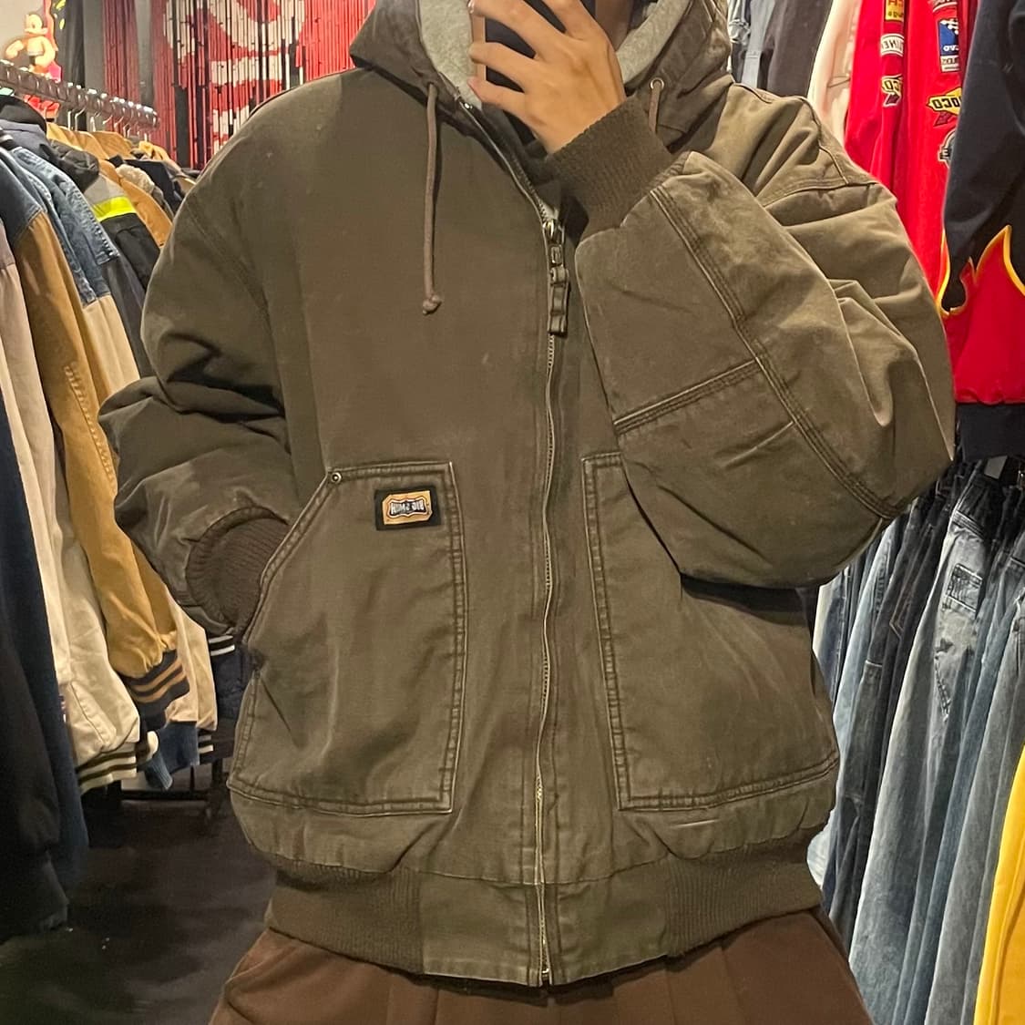 [IM] Vtg 빈티지 브라운 워크자켓 상품이미지3