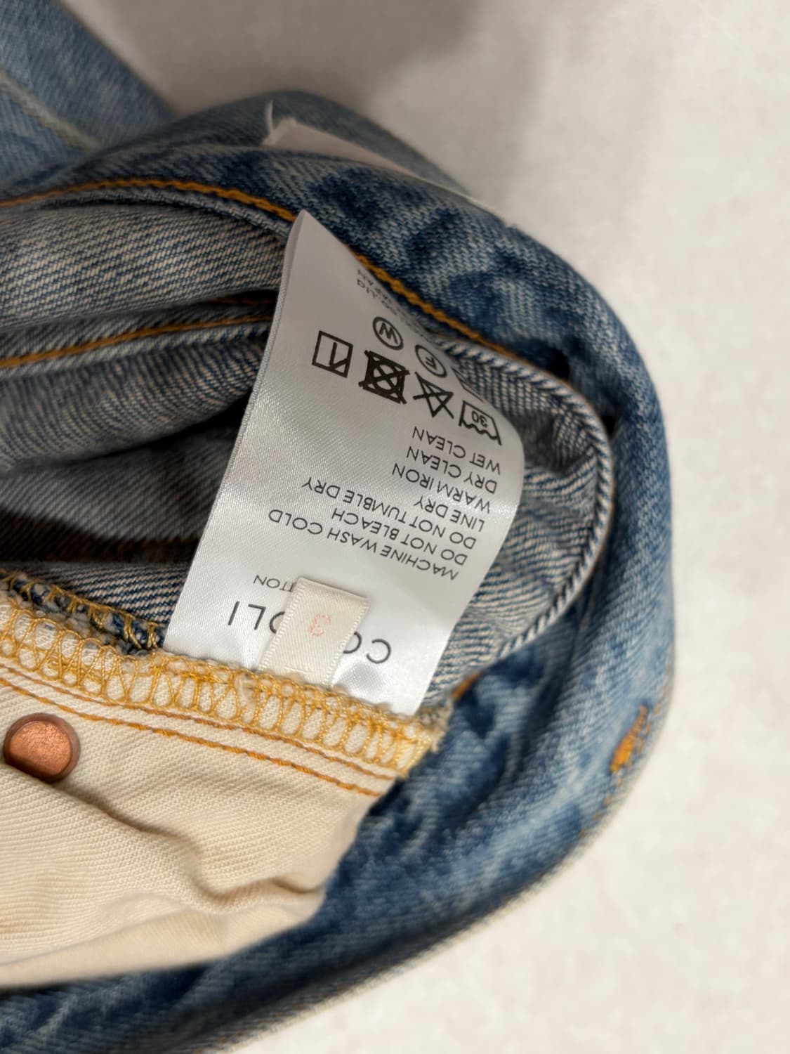 코모리 23SS 블리치 데님 5P팬츠 3사이즈 상품이미지4