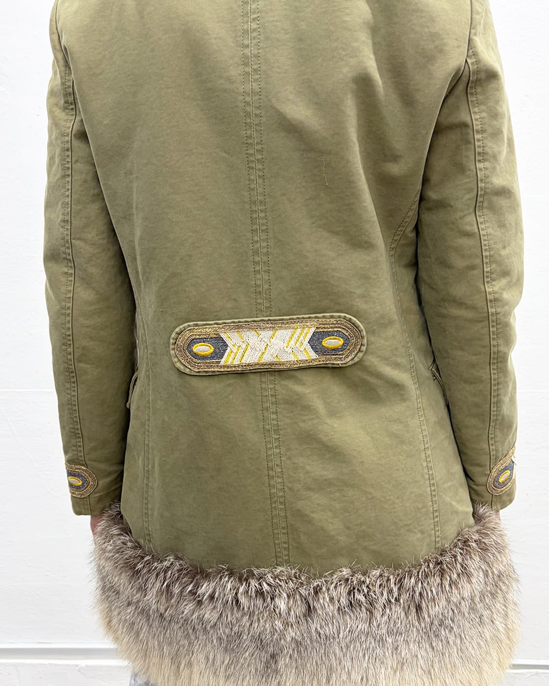 에르마노 설비노 퍼 트리밍 나폴레옹 코트 상품이미지5