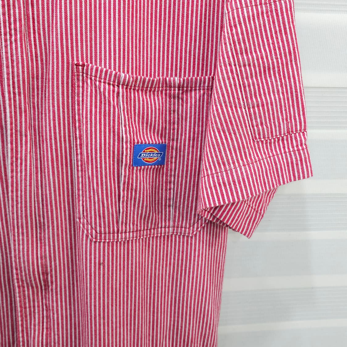 디키즈 스트라이프 점프수트- 실측확인 상품이미지3