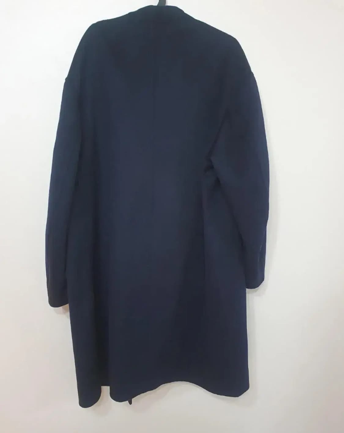 유니클로 +J 질샌더 20FW 캐시미어 노칼라 코트 네이비 xl 새제품 상품이미지3