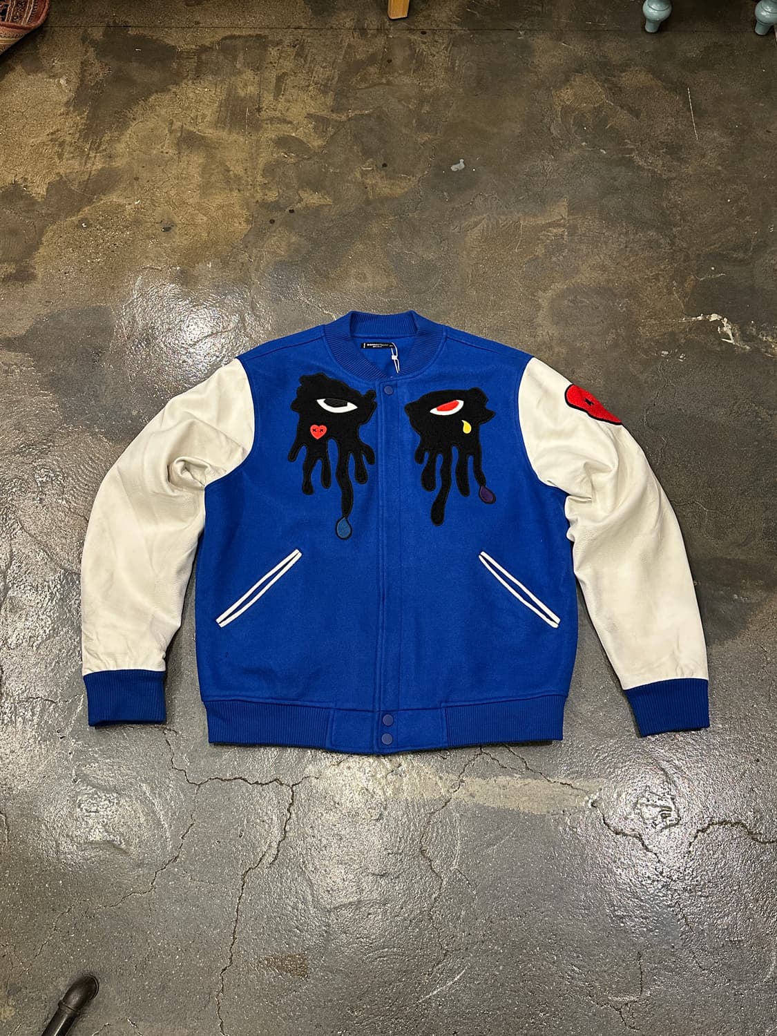 로쿠 스튜디오 Tear Drip 바시티자켓 XXL 상품이미지1