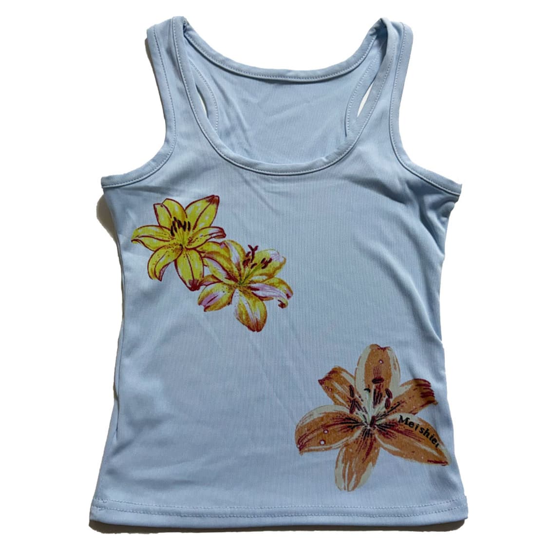 새상품 여자 플라워 나시 (블루) 상품이미지1