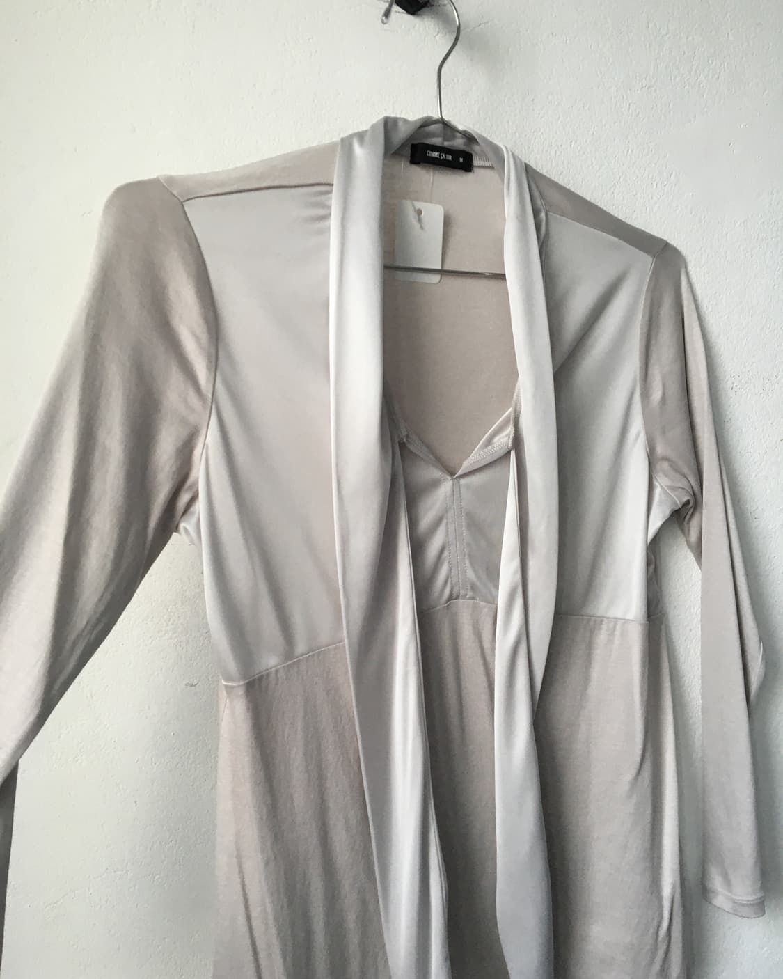 Tied point silver glossy sleeve 상품이미지4