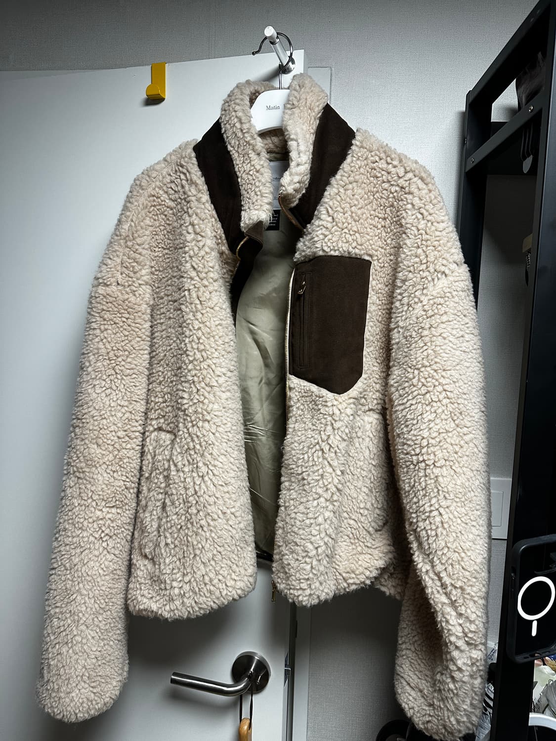 24fw 후미토 간류 보아 플리스 울 자켓 베이지 2사이즈 (후리스) 상품이미지1